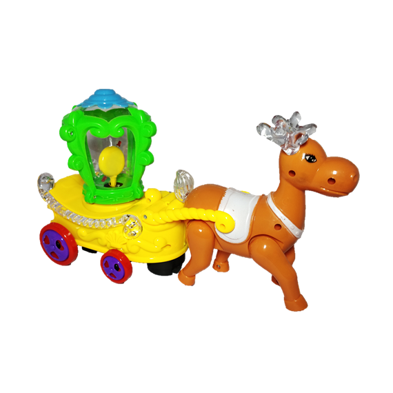 Deer Trailer Electric Light & Musical Toy For Kids