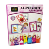 Alphabet Flash Cards With Drawings & Crayon Colour Set